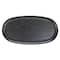 Hello Honey® 13.75" Black Oval Oak Wood Serving Tray